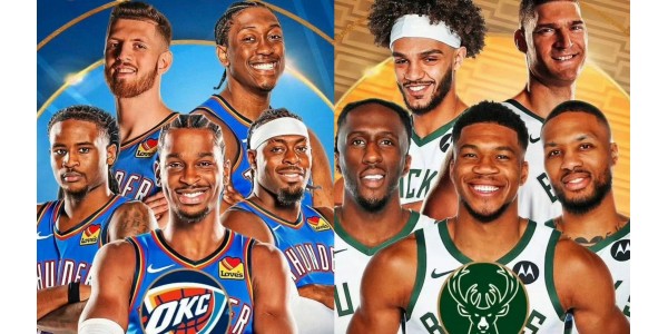 Hvem vinder mesterskabet i den anden NBA Cup-finale, Thunder vs. the Bucks?